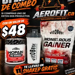 Pre-Workout + Monster = Vaso mezclador gratis