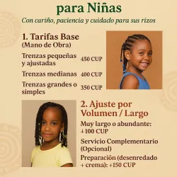 Trenzado en cabello natural- Niñ@s