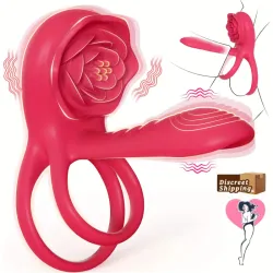 🌹 Anillo Vibrador «Rosa Mística» App-Control: El Clímax de la Tecnología y el Placer