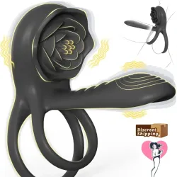 🌹 Anillo Vibrador «Rosa Mística» App-Control: El Clímax de la Tecnología y el Placer