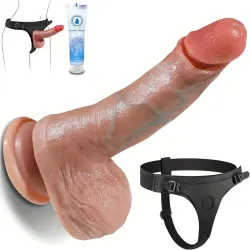 Arnés con dildo + Lubricante