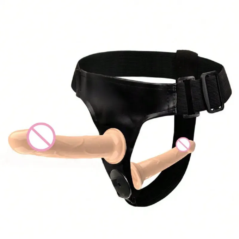 ⛓️ Arnés de Doble Dildo: Conexión Total y Placer Sincronizado