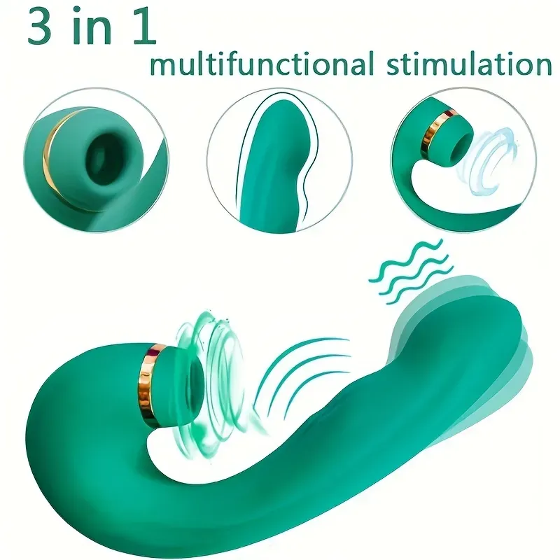 Fulana – Vibrador 3 en 1 de Múltiples Frecuencias