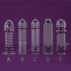 Funda para el pene con texturas 