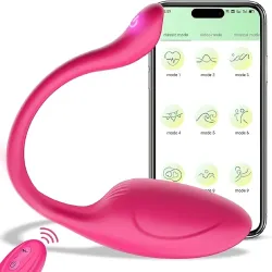 Huevo Vibrador Inteligente con App: Placer Ergonómico y Conexión Global