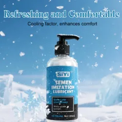 Lubricante a Base de Agua SiYi 120ml - Imitación Semen — Efecto Frío
