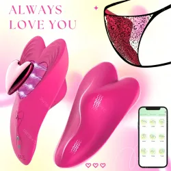 🦋 Mariposa Vibradora Controlable por el Móvil – Placer Inteligente y Discreto