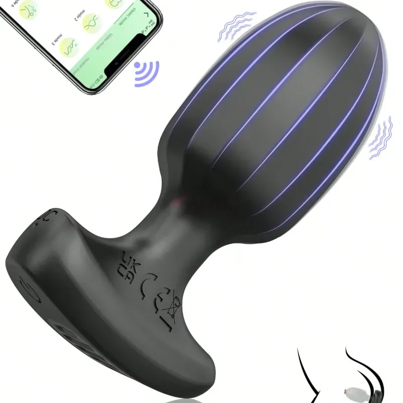 Plug anal Vibrador Controlable por el móvil