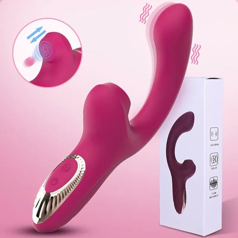 Potente Vibrador de Punto G con 7 Modos de Golpes Clitoriales