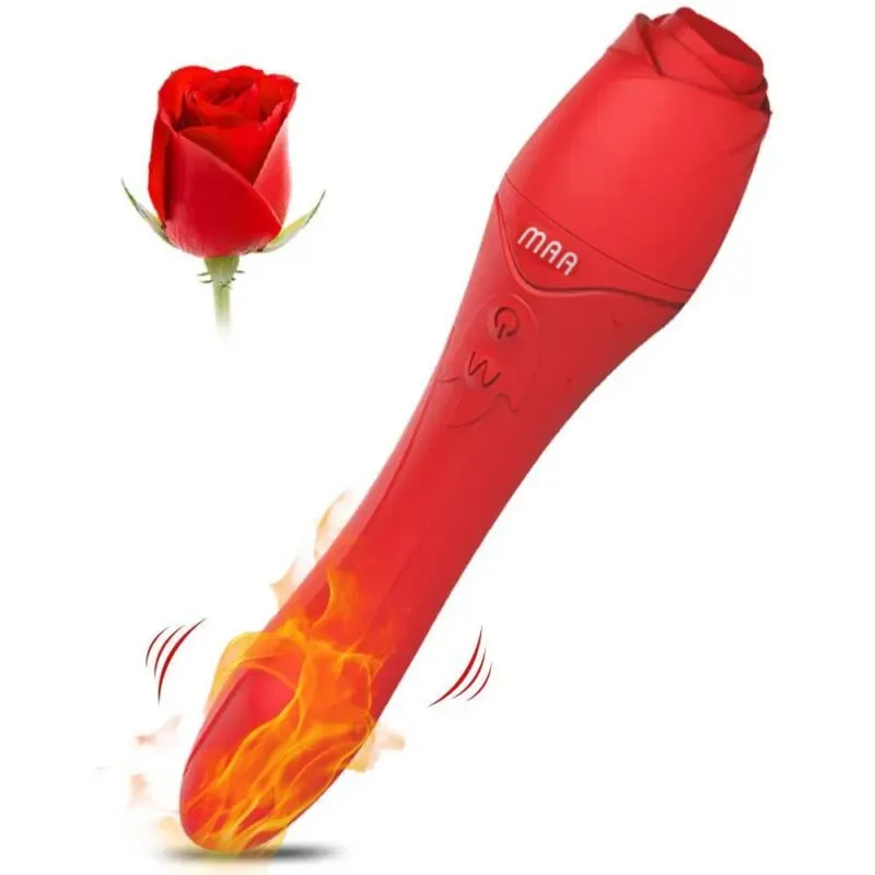 Vibrador de punto G en forma de Rosa con 10 modos de vibración
