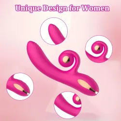 Vibrador Doble Estimulación Punto G y Clítoris | Estimulador Orgánico «Twist» de Silicona Médica