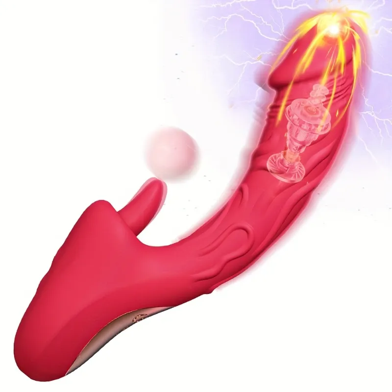 🔥 Vibrador Dual «Symphony of Pleasure»: Penetración Profunda y Lamido Realista