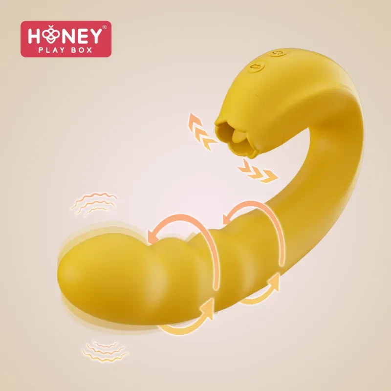 Vibrador Giratorio Honeyplaybox – Estimulación 3 en 1
