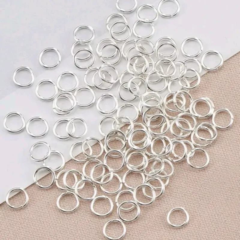 Aros plateados de 6 mm