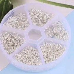 Aros plateados de 3 mm