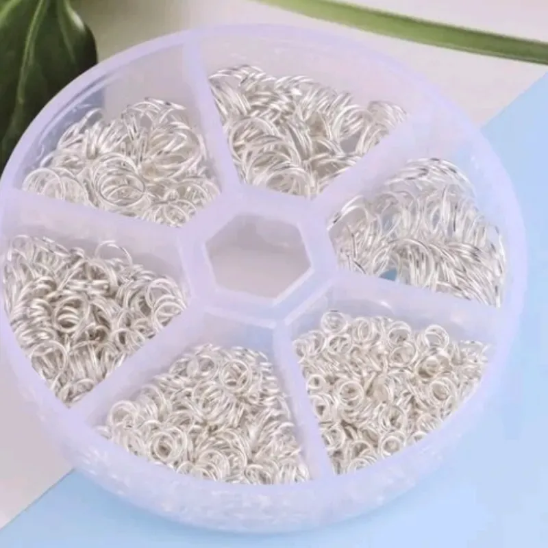 Aros plateados de 3 mm