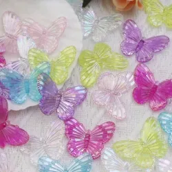 colgantes de Mariposas Tornasol 