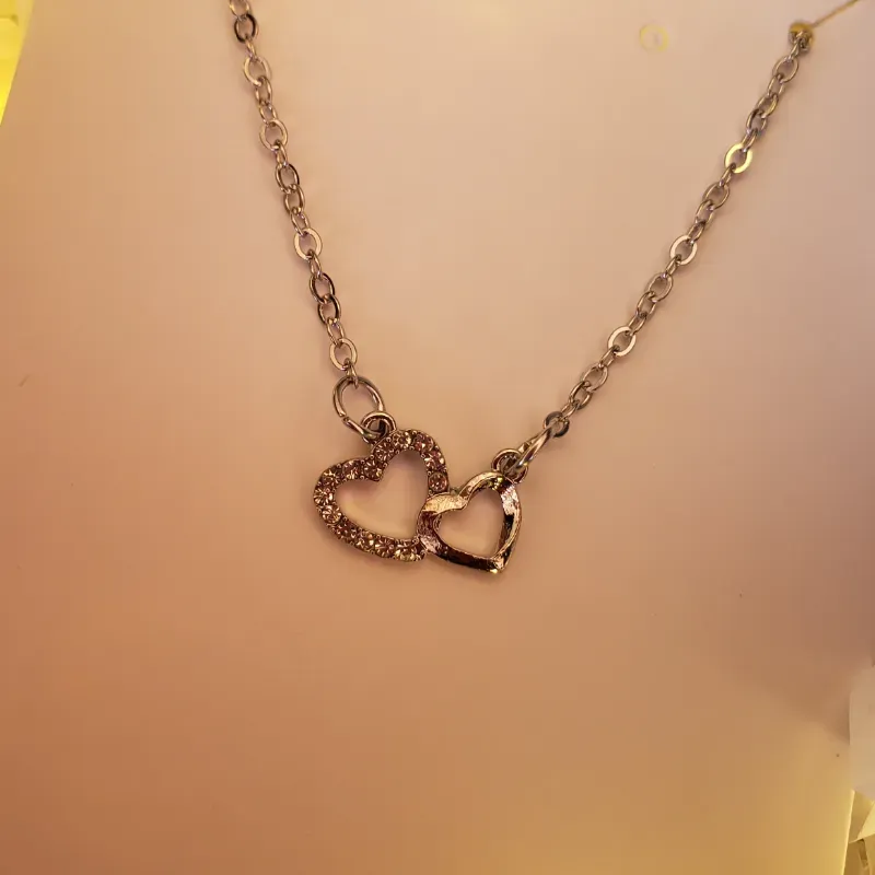 Collar plateado de acero inoxidable 