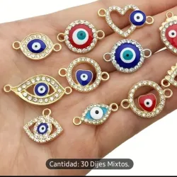 Conectores ojos turcos variados 
