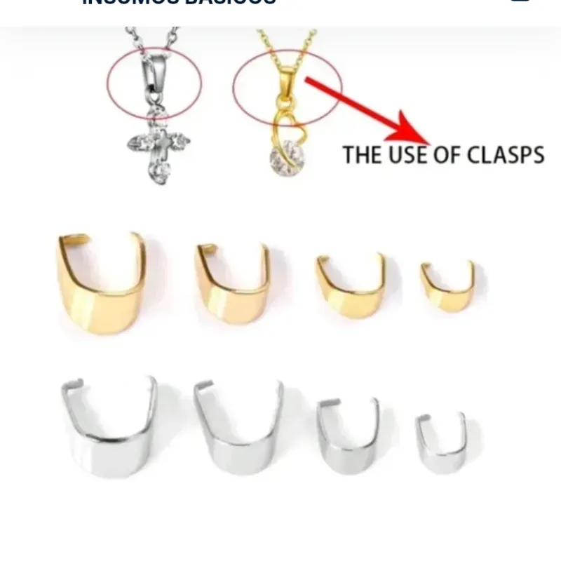 Enganches para collar  de acero inoxidable 