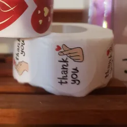 Pegatinas thank you de manito