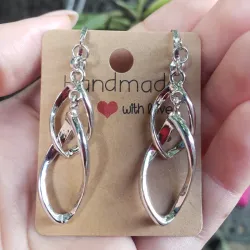 Pendientes color plata