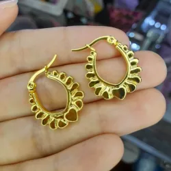 Pendientes de acero inoxidable