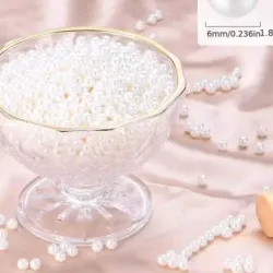 Perlas blancas de 8 mm
