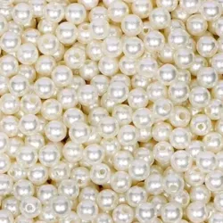 Perlas blancas de 8 mm