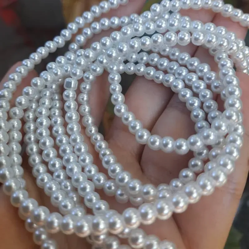Perlas blancas de 3 mm