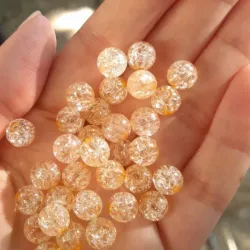 Perlas craqueladas nieve de 8 mm