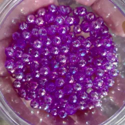 Perlas tornasol violetas