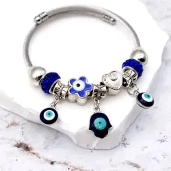 Pulsera estilo pandora de acero inoxidable 