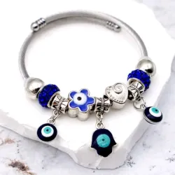 Pulsera estilo pandora de acero inoxidable 