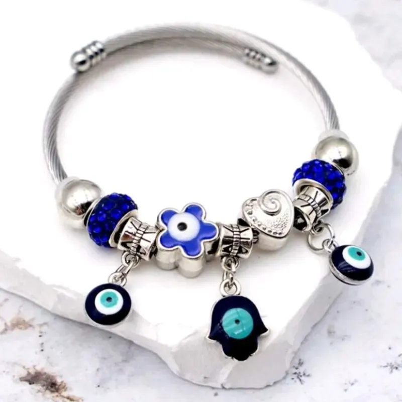 Pulsera estilo pandora de acero inoxidable 