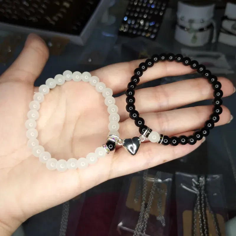 Pulseras con corazón imanizado