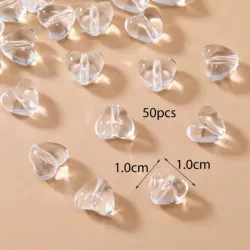 Separadores de corazón transparentes 