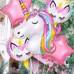 Set de globos Unicornio