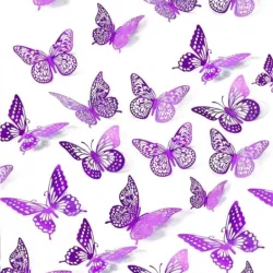 Set de mariposas violetas