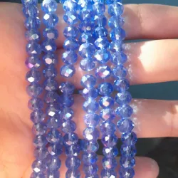 Swarovski de 6 mm azul real