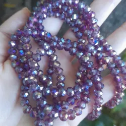 Swarovski de 6 mm violetas