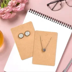 Tarjetas con su nylon para collares y pendientes