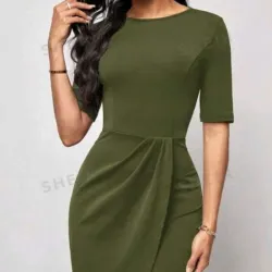 Vestido verde aceituna 