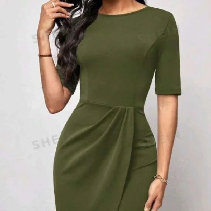 Vestido verde aceituna 