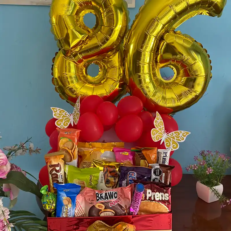Caja básica con globos