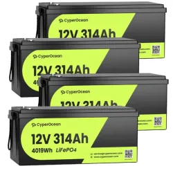 Batería  12V 314Ah(Paquete de 4)