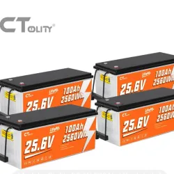 Batería 24V 100Ah (Paquete  de 4)