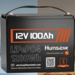 Humsienk 12V 100Ah 1280WH