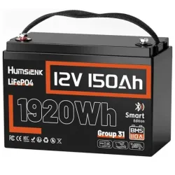 Humsienk 12V 150Ah 1920WH