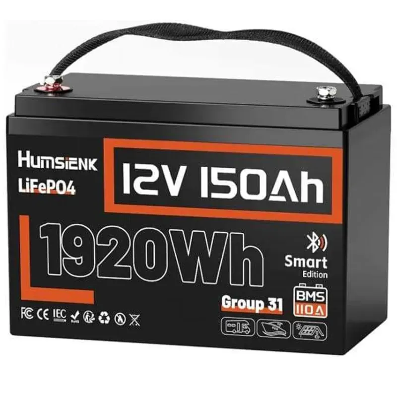 Humsienk 12V 150Ah 1920WH